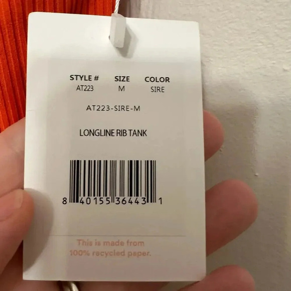 Andie Swim NWT’s Longline Ribbed Tank. Size medium - Picture 6 of 6